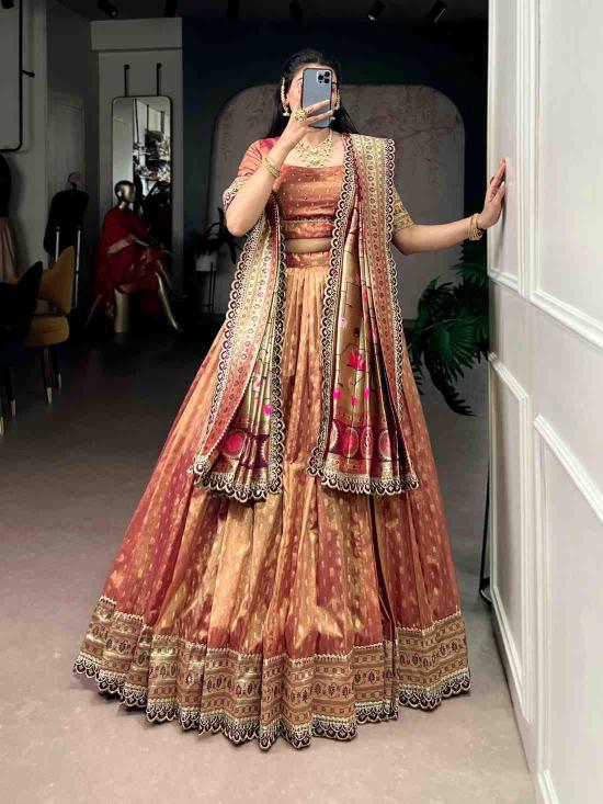 Taraa L 2032 Shimmer Organza Latest lehengha choli designs in Hyderabad